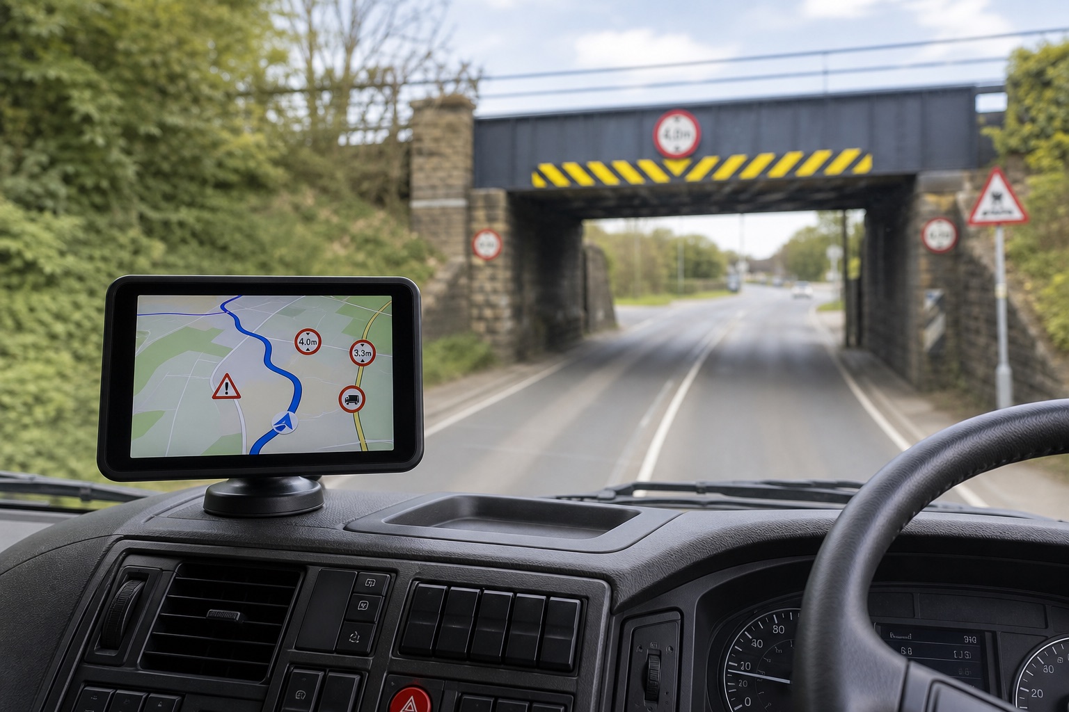 Lorry Sat Nav With Height and Weight Restrictions UK