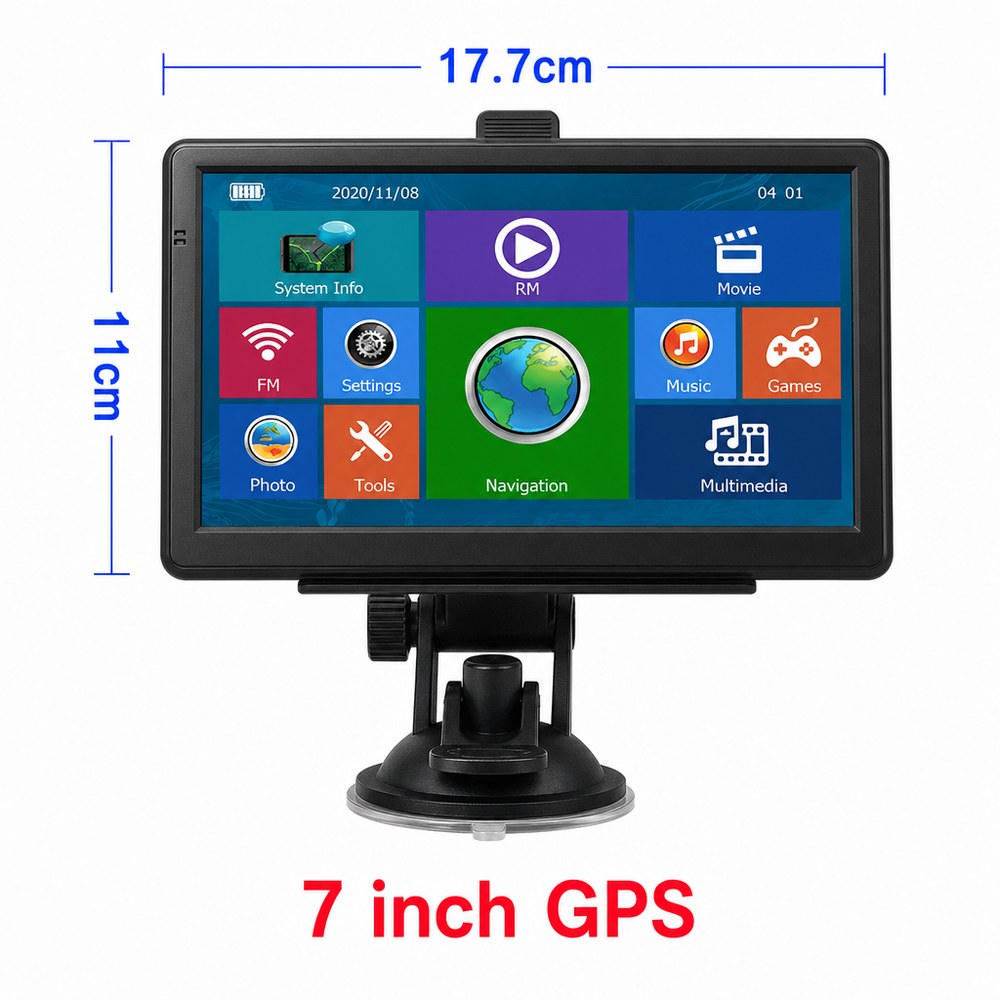 TruckNav 7-inch GPS navigator front view